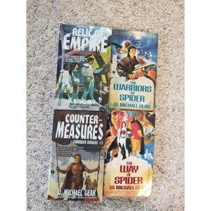 Lot of MICHAEL GEAR Sci Fi novels Books Winter Reading (4) PB bk